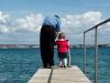 The little girl and her grandpa