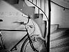 The bicycle by the stairs