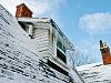 Snowy rooftops