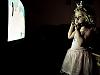 Little princess by the glow of the television