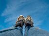 Feet in the sky
